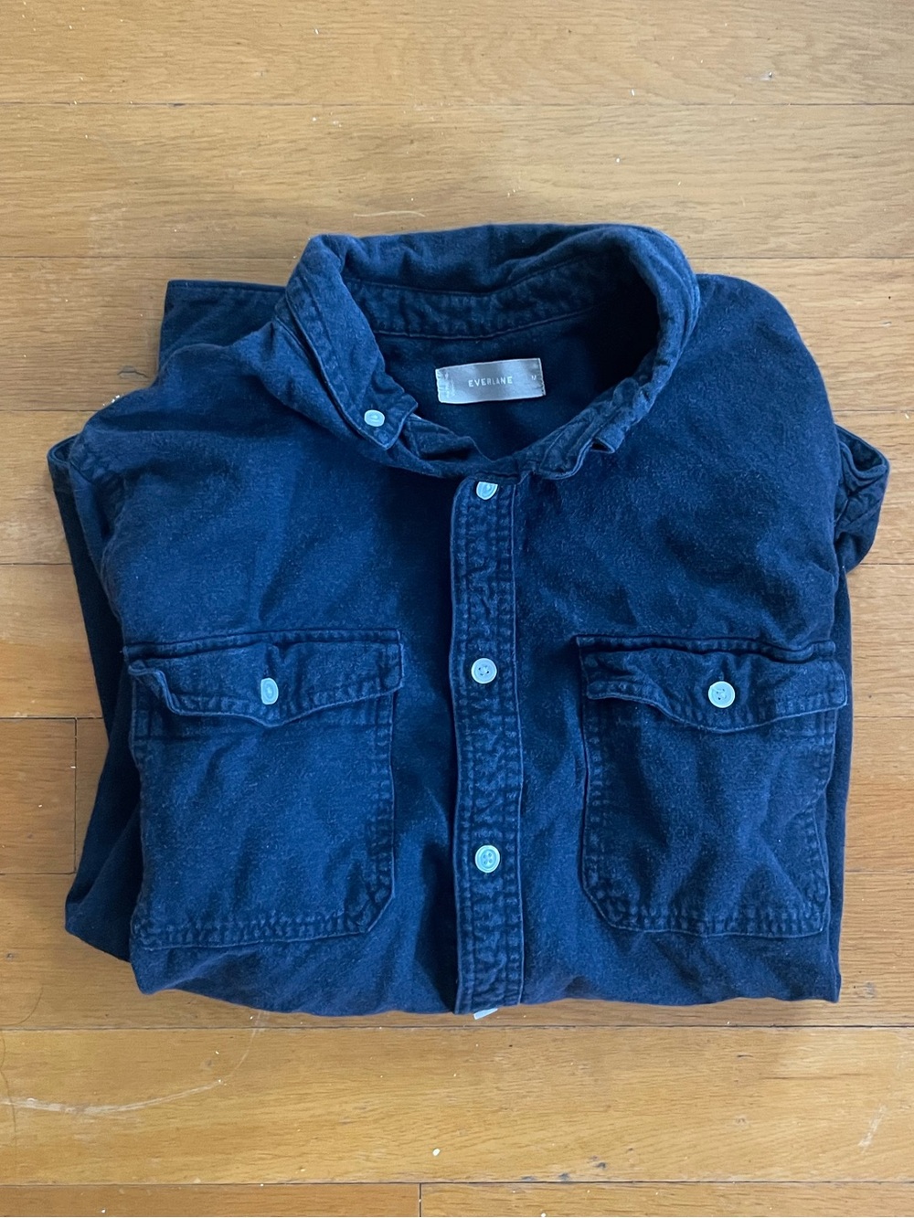 Everlane Brushed Flannel in Navy